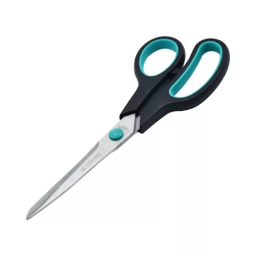 Olló 21cm, műanyag fekete-zöld nyél Bluering®