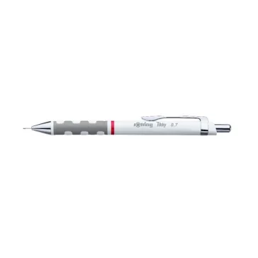 Nyomósirón 0,7mm, fehér test, Rotring Tikky