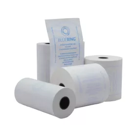   Hőpapír 57 mm széles, 18fm hosszú, cséve 12mm, 10 tekercs/csomag, ( 57/40 ) BPA mentes Bluering®
