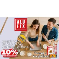 ALUFIX alufóliák, sütőpapírok, szemetes zsákok 10% kedvezménnyel!