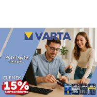 VARTA elemek 15% kedvezménnyel!