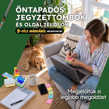 Öntapadós jegyzettömbök és oldaljelölők