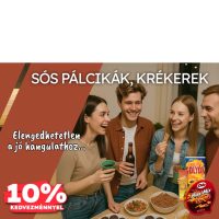 Sós pálcikák és krékerek 10% kedvezménnyel!